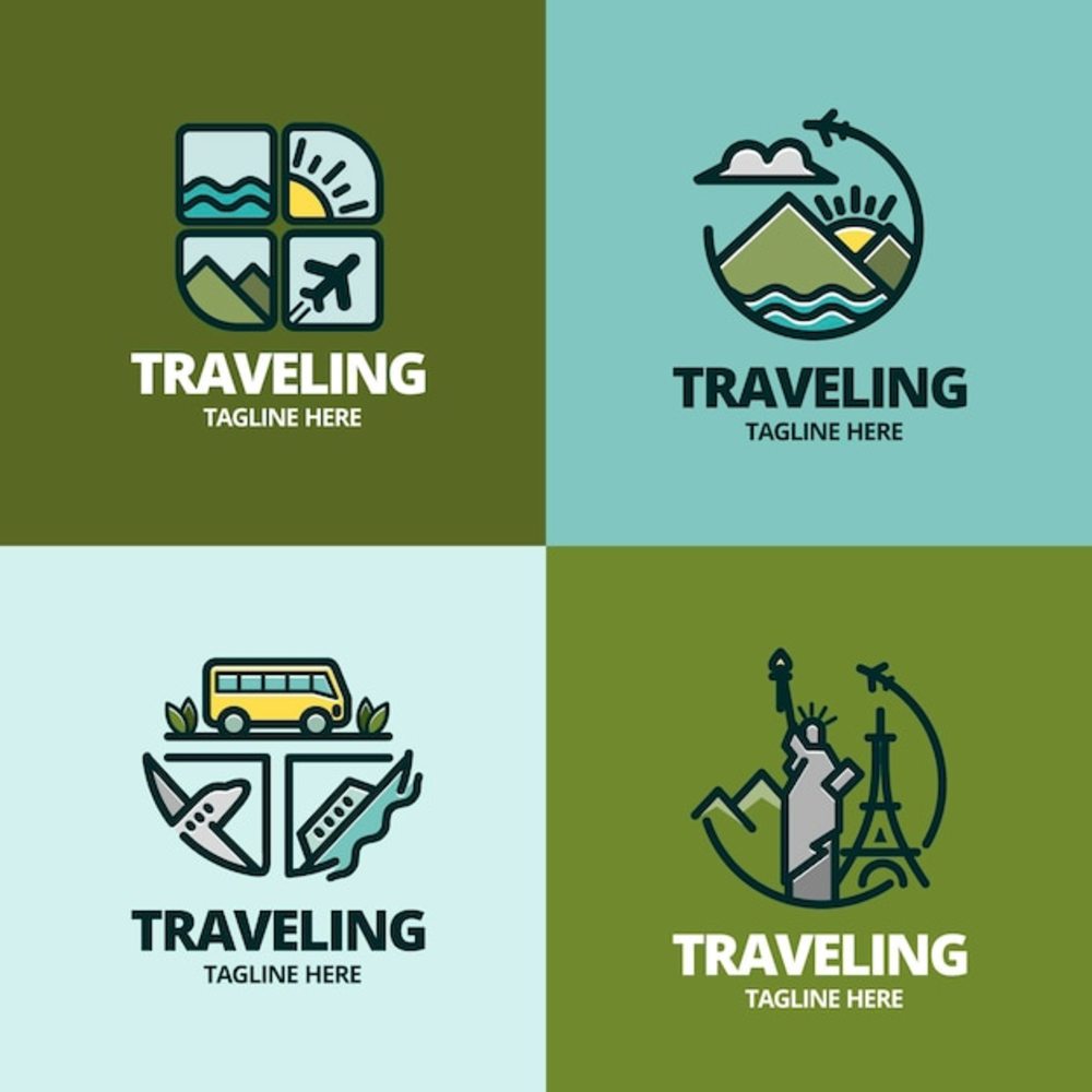为旅游公司设置不同的创意标志